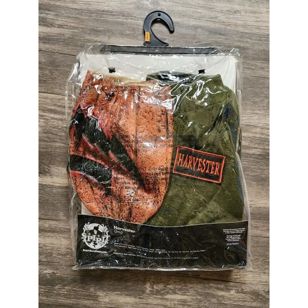 Spirit Halloween Jack-O'-Lantern Harvester Costume Kids Size S (4-6)